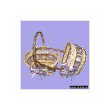 White Rattan Basket thumbnail-1