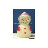 Small Snow Man Candle thumbnail-1