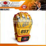 MMA Leather Boxing Gloves Sparring Kick Thai Gym Punching Bag Half Mitt thumbnail-5