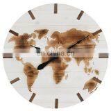 Wooden Wall Clock Vintage Colorful Stripe Rustic Country Tuscan Style thumbnail-3