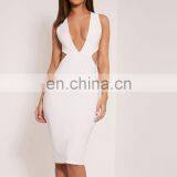 Sexy Nighty Maxi Dresses Deep v Neck Bodycon Women Party Dress Open Sexy Boobs thumbnail-2