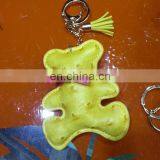 Handmade Leather Keychain Car Animal Key Chain Women Bag Charm Pendant Bag Accessories thumbnail-6