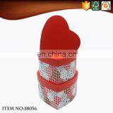 Luxury Nesting Red Heart Shape Paper Gift Box Packaging Box thumbnail-2