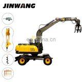 Japan Used JW-85 Large Hydraulic Wheel Excavator Made in China thumbnail-6