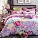 100% Microfiber duvet cover, 70-120GSM custom printed microfiber bed sheets and adult bedding set