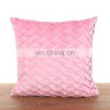 Amazon Best Seller Pink Ins Soft Velvet Wrinkle Throw Pillow Cushion For Home thumbnail-2