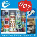 Permanent adhesive sticker label printing