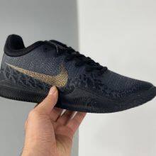 Nike Mamba Rage For Men Basketball Shoes Black/Metallic Gold/Anthracite Size thumbnail-2