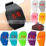 2015 Candy color custom touch screen sport silicone led watch for sale, cheap watch, boy watch