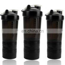 2020 BPA Free Plastic Protein Shaker Bottle With Storage thumbnail-3
