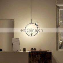 Postmodern Nordic Dragonfly Living Room Iron Acrylic Chandelier Art Dining Room Bedroom LED Pendant Light thumbnail-2