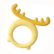 Silicone Deer Shape Toothbrush Chew Teether Toy thumbnail-2