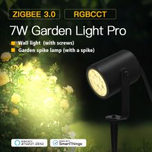 RGB+CCT 100-240V 7W LED Spike Light Outdoor Dimmable from 2200k-6500k with 3m Cable and Plug