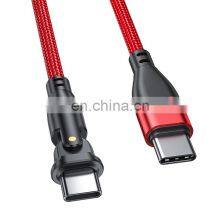 180 Degree Charging Cable PD 60W Fast Charging Data Transfer Type C Charger Mobile Phone USB C Type Data Cable thumbnail-4