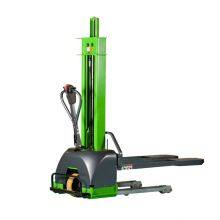 Semi Self Electric Self-Lift Stacker Hand Forklift thumbnail-3