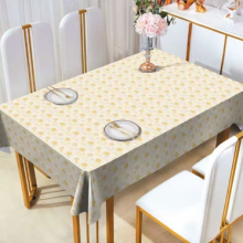 4 Pack Black, Rectangle Disposable Plastic Tablecloth for Picnic, Birthday, BBQ, Party, Wedding (Black, Rectangle, 54in. X108in.) thumbnail-1