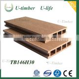 Hollow outdoor wood plastic composite wood decking