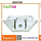 Modern Design Stainless Steel Kitchen Sink With Drainboard HD9550A thumbnail-2