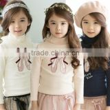 Factory High Quality Girls T-shirts Warmest Soft Fabric Garment Girls Tops Winter Design Shirts for girls