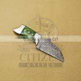 CITIZEN KNIVES, BEAUTIFUL CUSTOM HAND MADE DAMASCUS STEEL SKINNER KNIFE thumbnail-2