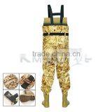CHN-81203M New Design Camo Fishing Wander Pants Chest Fishing Waders Suit