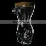 Hand-made Crystal Clear Glass Storage Jar/Lead Free thumbnail-1