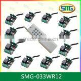 SMG-801 433M Frequency Long Distance 8 Buttons Remote With 8 Remote Switch thumbnail-2
