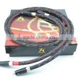 1Pair Gaofei GF-AUS303 7N Copper Silver RCA Interconnects Analog Cable 1meter