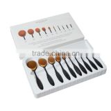 10 pcs Toothbrush Shaped Foundation Powder Brushes Kit Face Cosmetic Make Up brush Set