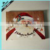 2016 New Design Santa Claus Light up Led Canvas Painting