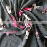 30S Poly Spun+20D Spandex Stretch Knitted Fabric for Lingerie