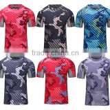 Latest wear designs men custom t-shirt sports wear quick-drying running camo tshirt round neck short sleeve tops for men