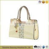 High Quality Patent PU Handbag With Long Shoulder Strap thumbnail-3