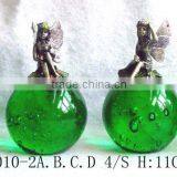Fairy With Green Crystal Ball Craft LFS0071