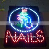 Different Language LED Sign for the Beauty Salon Nail Shops OEM is Welcome thumbnail-1
