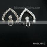 2015 Hot Rhinestone Diamond Design Custom Copper Broken Heart Pendant thumbnail-3