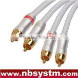 Assembly Type Audio Cable 2xRCA Plug to 2xRCA Plug