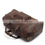 High Quality Cowhide Leather Duffle Weekend Bag thumbnail-2