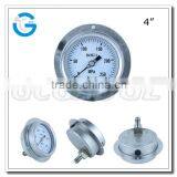 High quality all stainless steel back connection manometer high pressure 250 MPa