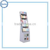 China Factory cotton pads display stand with hook , facial cotton display metal hook for makeup cotton , facial puff display