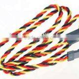 22awg Hitec Twisted Wire Aileron Extension 24" Black/Red/Yellow