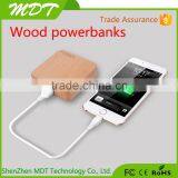 Wood/Bamboo Wireless Power Bank, Wireless Charger in Power Bank for Smartphone thumbnail-3
