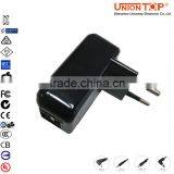 International universal travel adapter 5V 2A Dual USB power adapter