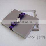 Custom Handmade Wedding Invitation Box With Pearl thumbnail-3