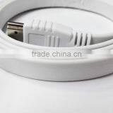 White Flat HDMI Cable With Nickel Plated 1M thumbnail-3
