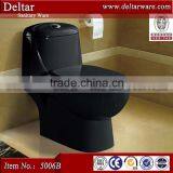 Sanitary Ware Russia Toilet , Ptrap Toilet to European Market, Black Color Washdown Toilet