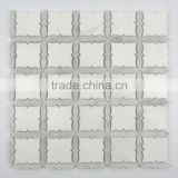 White carrara marble cheap tiles mosaic floor tiles