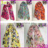2014 New Fashion Lady Women Soft Butterfly Scarf Pashmina Shawl Wrap Large Print Stole Neck Warm thumbnail-1