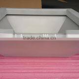 Large Aluminum Bowl, With Hole in Bottom Center, Square Bowl thumbnail-1