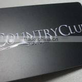 Silkprinting Silver Letters Plastic Cards With Spoting UV Oil for Clubs thumbnail-1